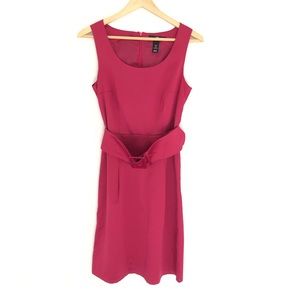 🎀Beautiful fuchsia silk like material H&M summer dress